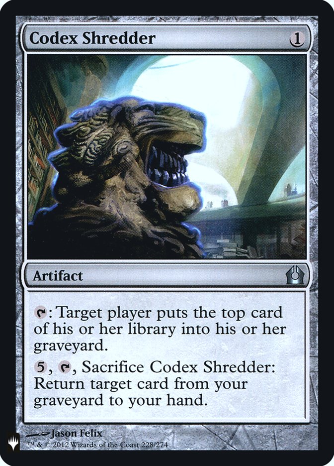 Codex Shredder [Mystery Booster] | Good Games North