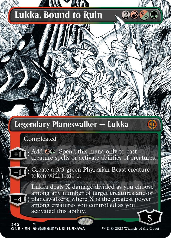 Lukka Bound to Ruin Borderless (Phyrexia: All Will Be One)  | Good Games North