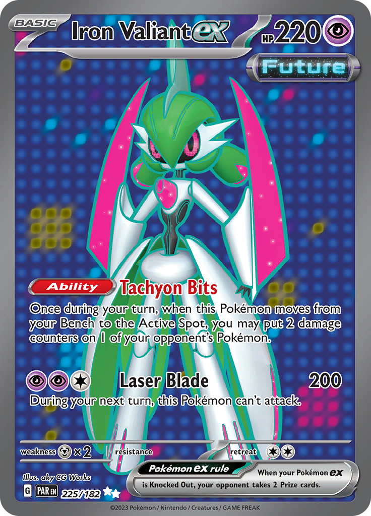 Iron Valiant ex (225/182) [Scarlet & Violet: Paradox Rift] | Good Games North