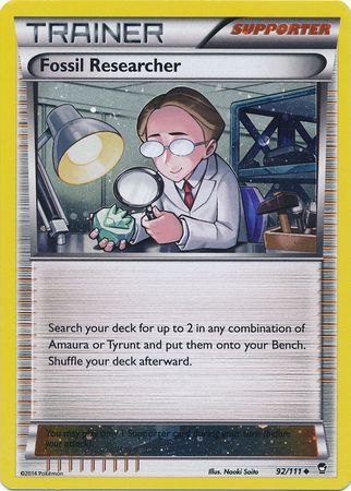 Fossil Researcher (92/111) (Cosmos Holo) [XY: Furious Fists] | Good Games North