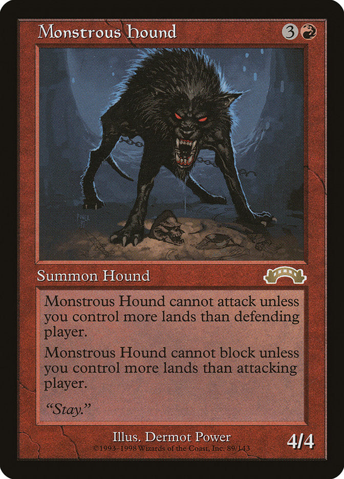 Monstrous Hound 89/143 (Exodus)  | Good Games North