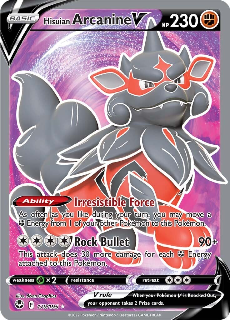 Hisuian Arcanine V (179/195) [Sword & Shield: Silver Tempest] | Good Games North