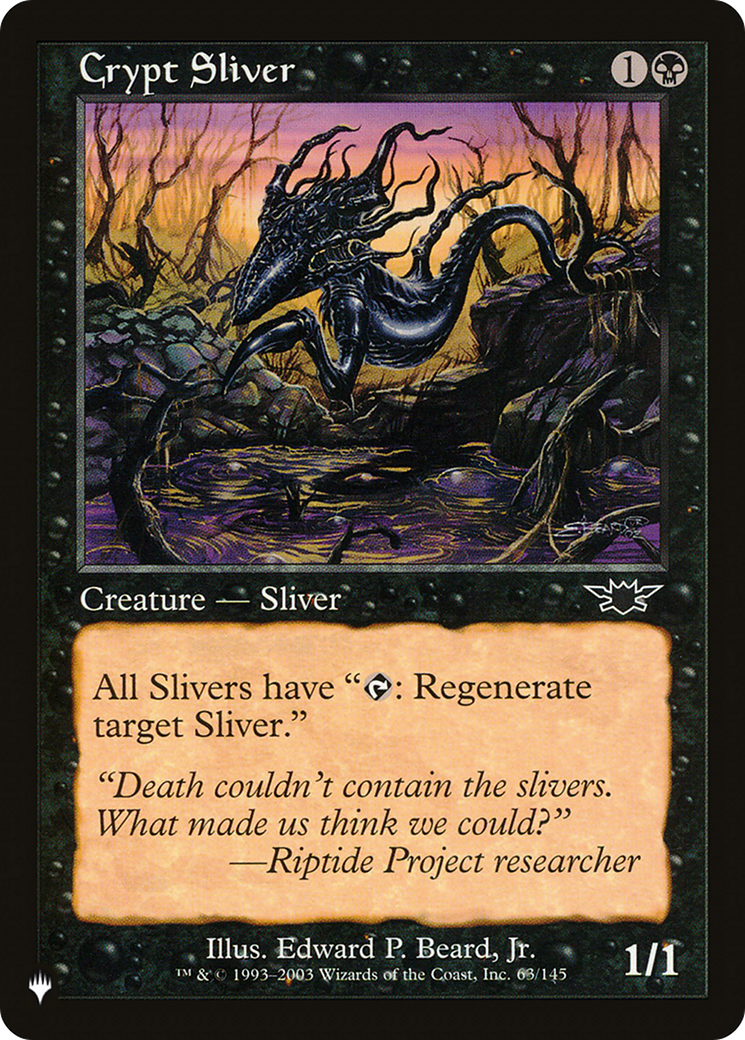 Crypt Sliver [The List] | Good Games North