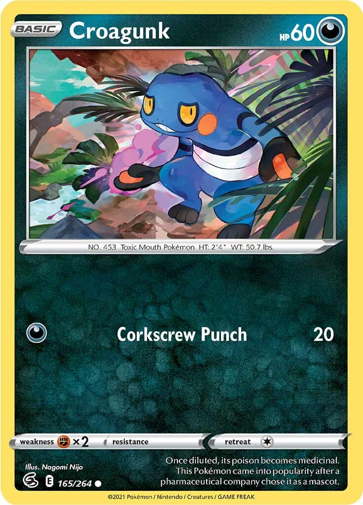 Croagunk (165/264) [Sword & Shield: Fusion Strike] | Good Games North