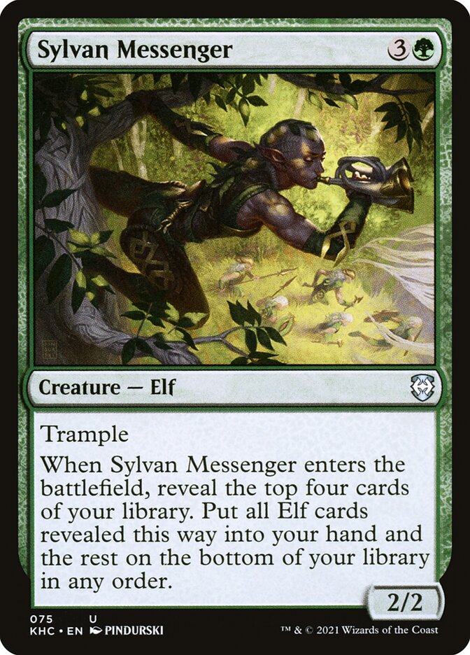 Sylvan Messenger 75/1 (Commander: Kaldheim)  | Good Games North