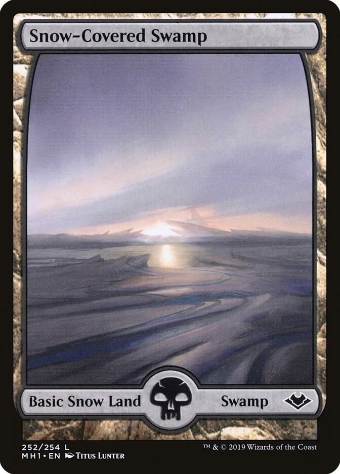 Snow-Covered Swamp 252 (Modern Horizons)  | Good Games North