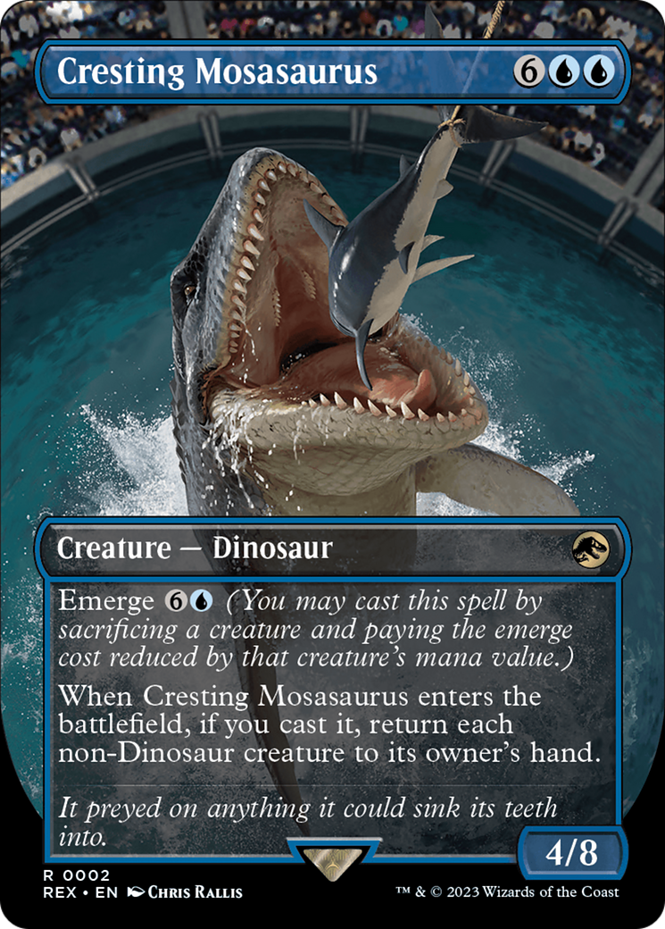 Cresting Mosasaurus (Borderless) [Jurassic World Collection] | Good Games North