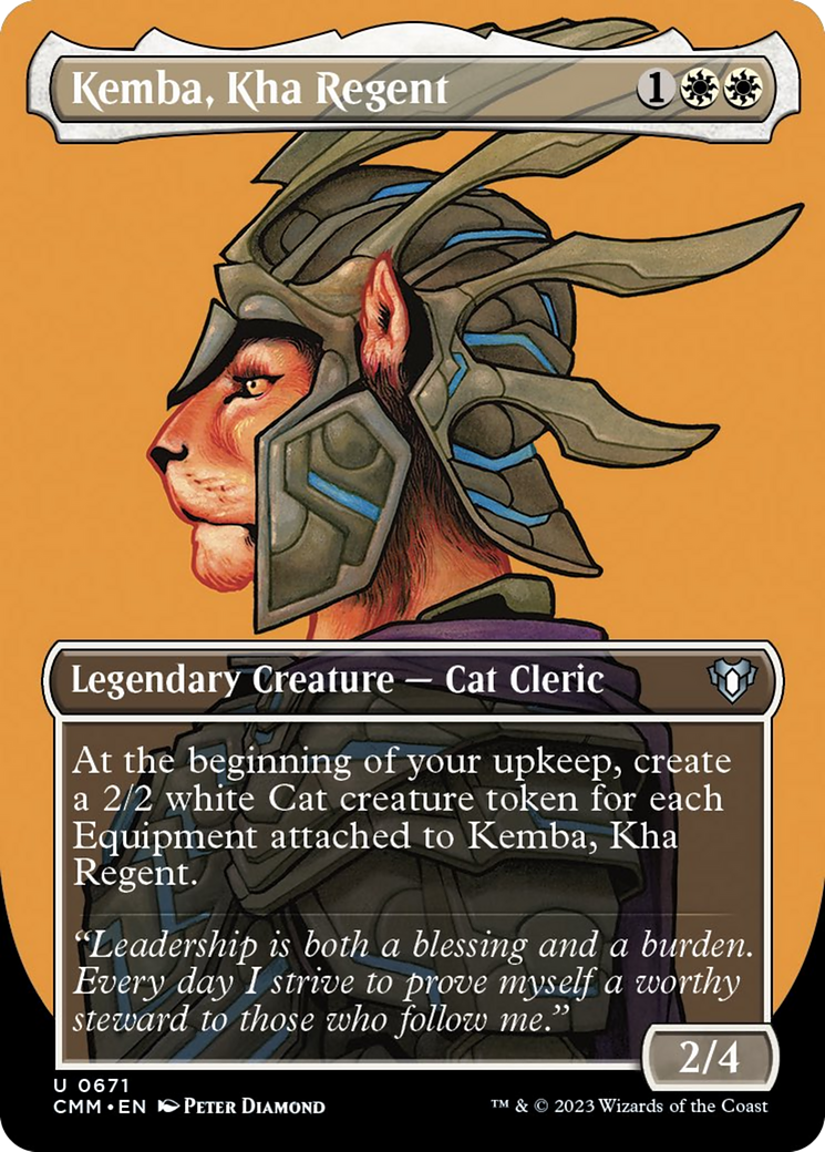 Kemba, Kha Regent (Borderless Profile) [Commander Masters] | Good Games North