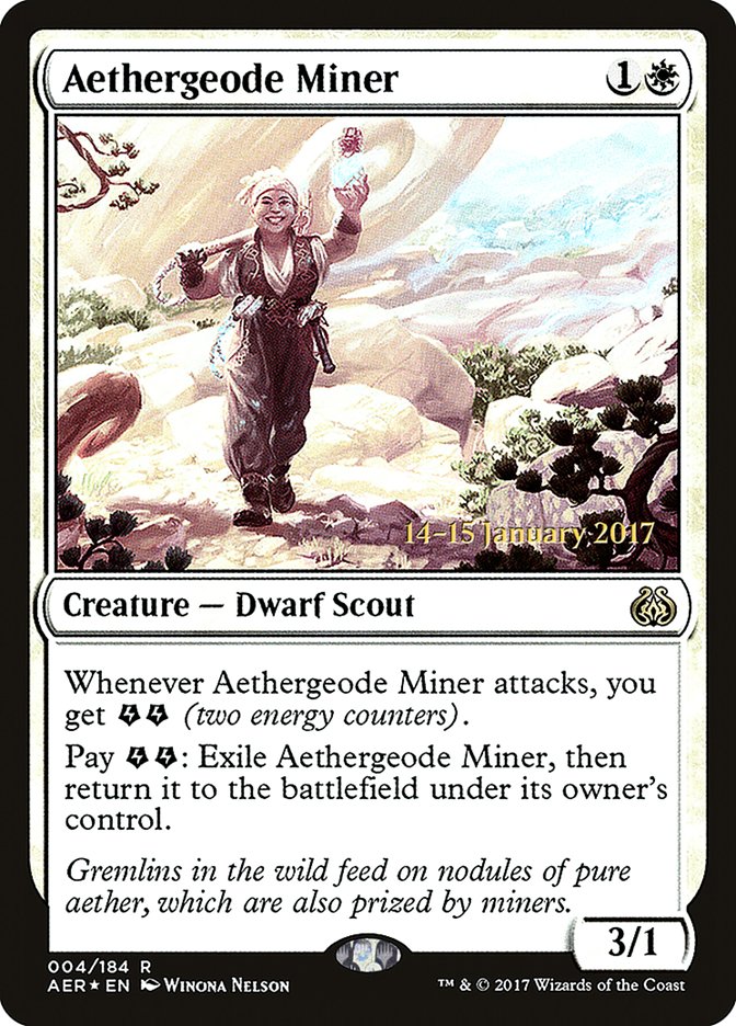 Aethergeode Miner [Aether Revolt Prerelease Promos] | Good Games North