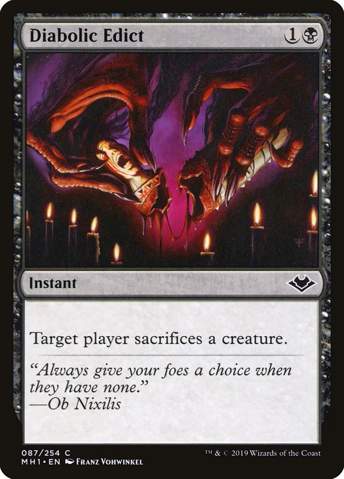 Diabolic Edict [Modern Horizons] | Good Games North