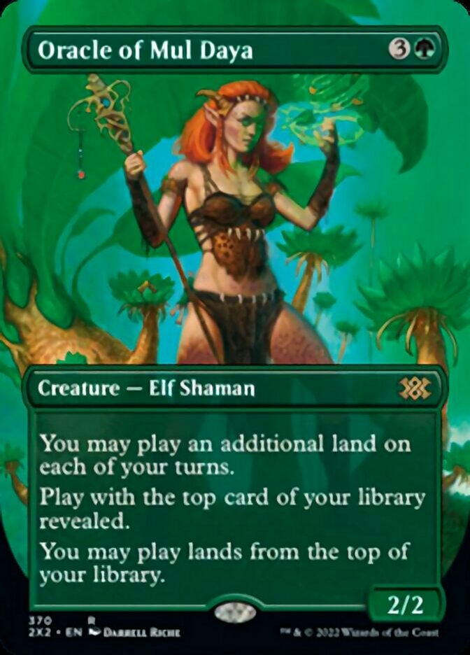 Oracle of Mul Daya (Borderless Alternate Art) [Double Masters 2022] | Good Games North