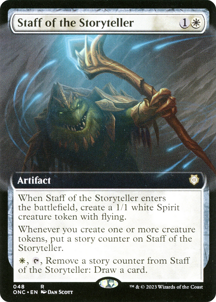 Staff of the Storyteller (Extended Art) [Phyrexia: All Will Be One Commander] | Good Games North
