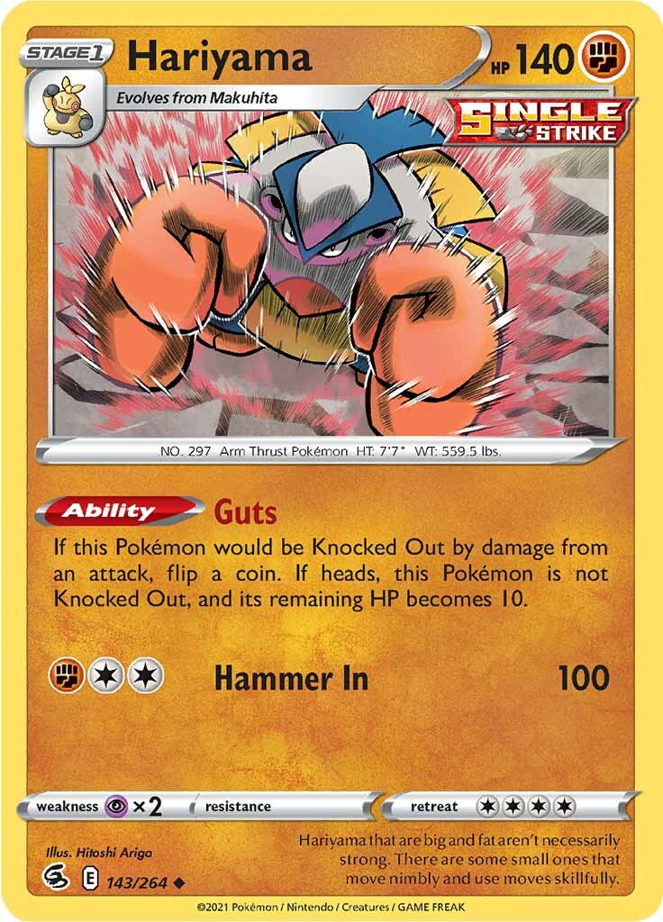 Hariyama (143/264) [Sword & Shield: Fusion Strike] | Good Games North