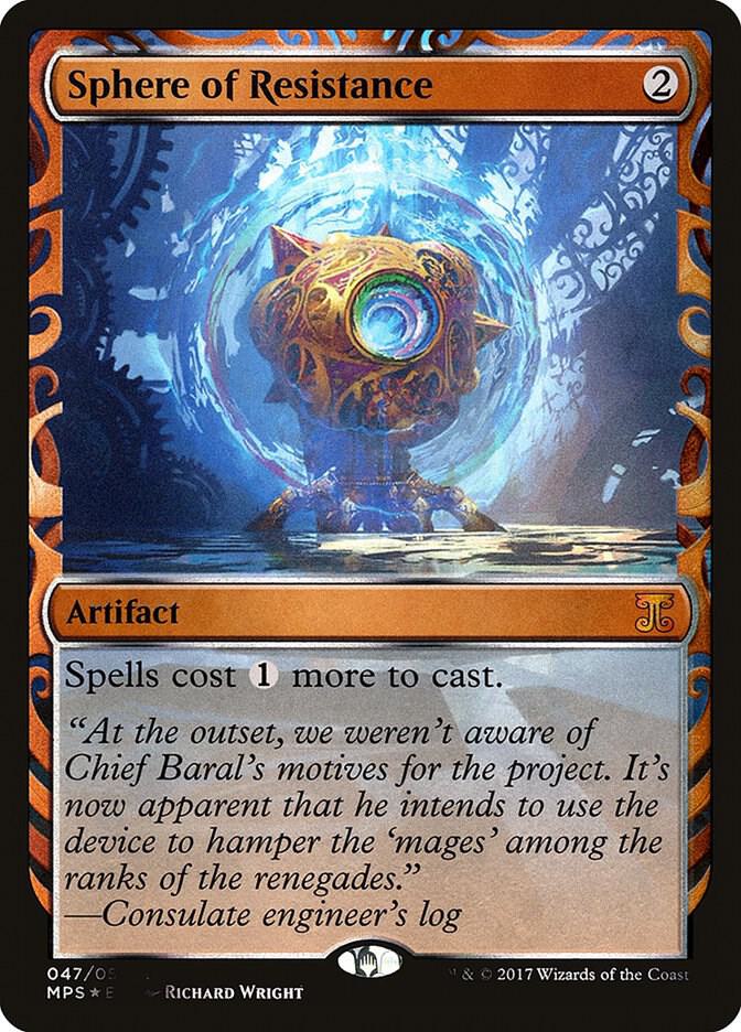 Sphere of Resistance 47/54 (Masterpiece Series: Kaladesh Inventions)  - Foil | Good Games North