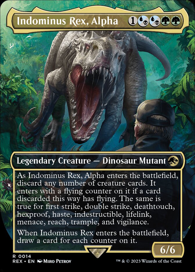 Indominus Rex, Alpha 14/26 (Universes Beyond: Jurassic World Collection)  - Borderless | Good Games North