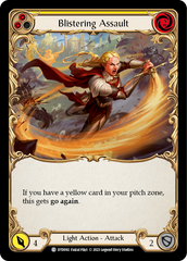 Blistering Assault (Yellow) [DTD092] (Dusk Till Dawn)  Rainbow Foil | Good Games North
