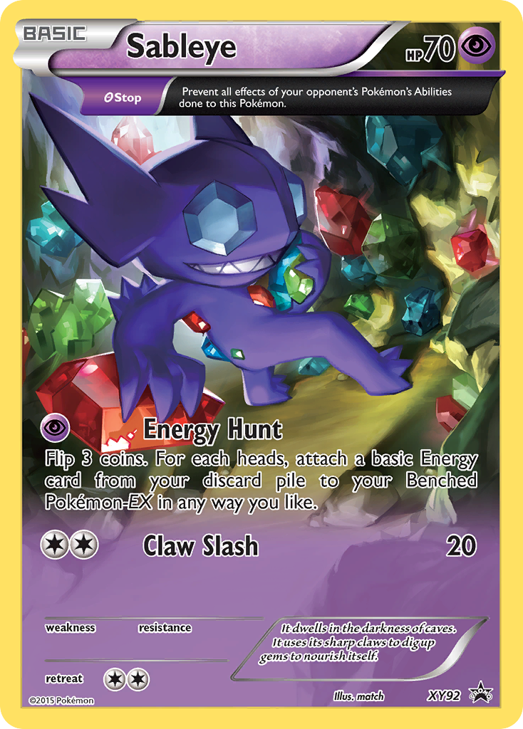 Sableye (XY92) [XY: Black Star Promos] | Good Games North