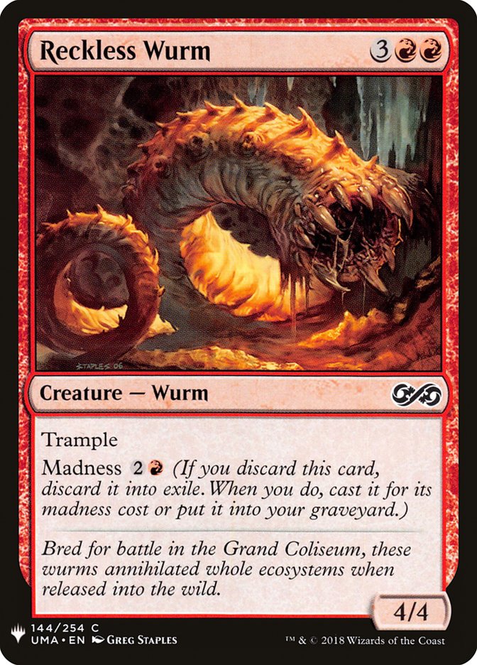 Reckless Wurm [Mystery Booster] | Good Games North