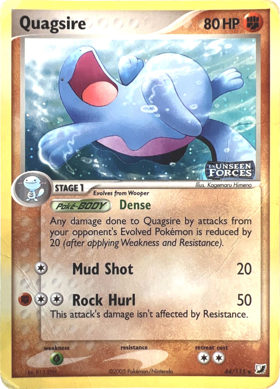 Quagsire (44/115) (Stamped) [EX: Unseen Forces] | Good Games North