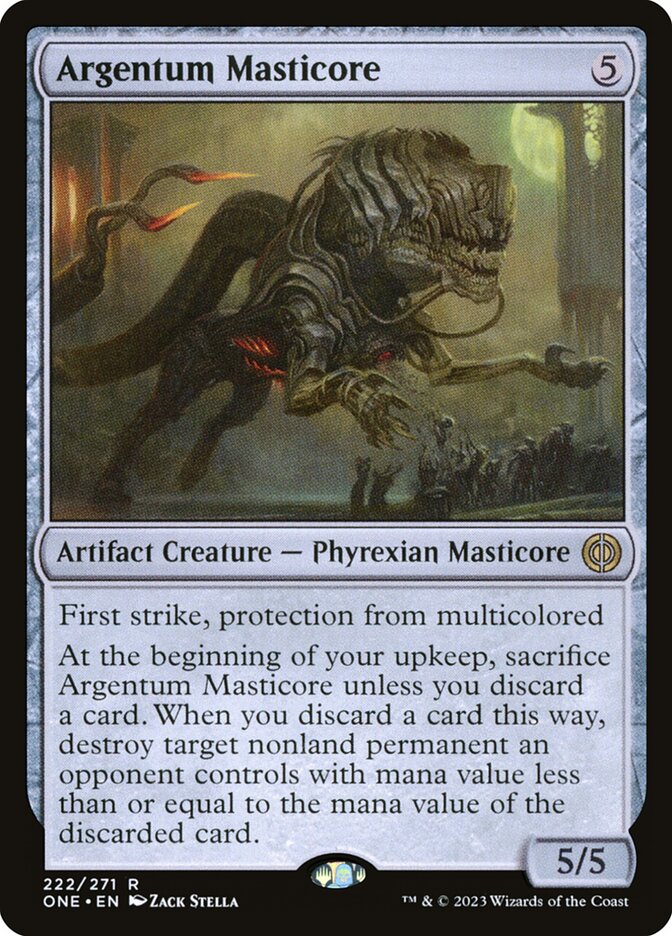 Argentum Masticore 222/271 (Phyrexia: All Will Be One)  | Good Games North
