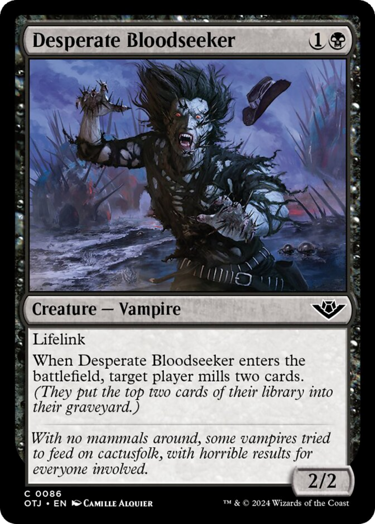 Desperate Bloodseeker [Outlaws of Thunder Junction] | Good Games North