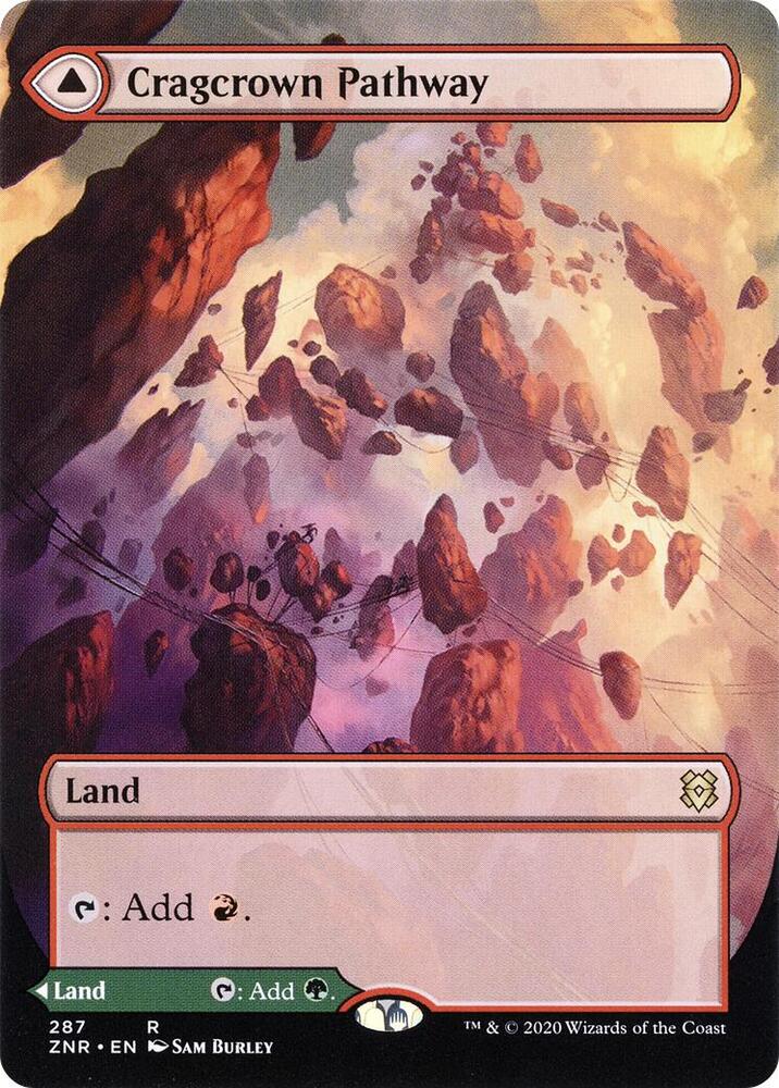 Cragcrown Pathway // Timbercrown Pathway 287 (Zendikar Rising)  - Extended Art | Good Games North