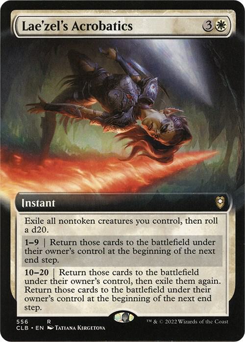 Laezels Acrobatics Extended Art (Commander Legends: Battle for Baldur's Gate)  - Foil | Good Games North