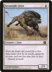 Savannah Lions (Oversized) [Eighth Edition Box Topper] | Good Games North