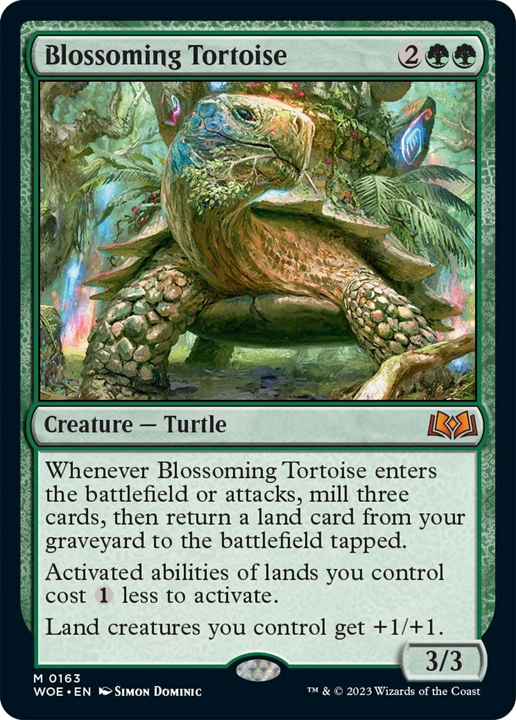 Blossoming Tortoise [Wilds of Eldraine] | Good Games North