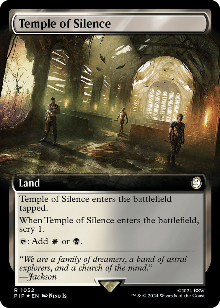 Temple of Silence (Extended Art) (Surge Foil) [Fallout] | Good Games North