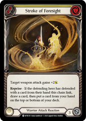 Stroke of Foresight (Yellow) [U-WTR139] (Welcome to Rathe Unlimited)  Unlimited Rainbow Foil | Good Games North