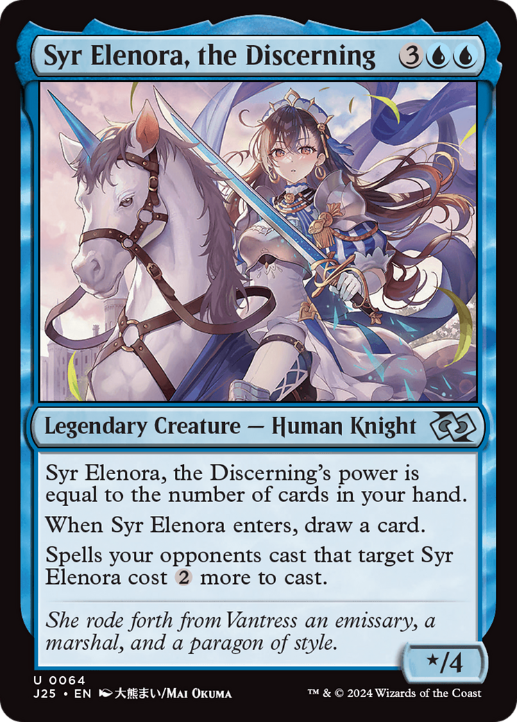 Syr Elenora, the Discerning (Anime) [Foundations Jumpstart] | Good Games North