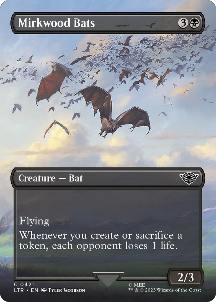 Mirkwood Bats (Borderless Alternate Art) [The Lord of the Rings: Tales of Middle-Earth] | Good Games North