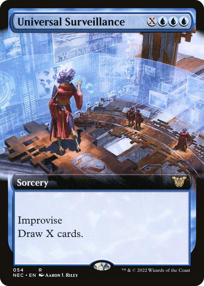 Universal Surveillance 54 (Commander: Kamigawa: Neon Dynasty)  - Extended Art | Good Games North