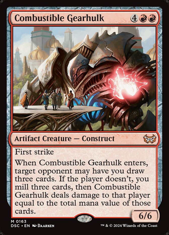 Combustible Gearhulk (Commander: Duskmourn: House of Horror)  | Good Games North