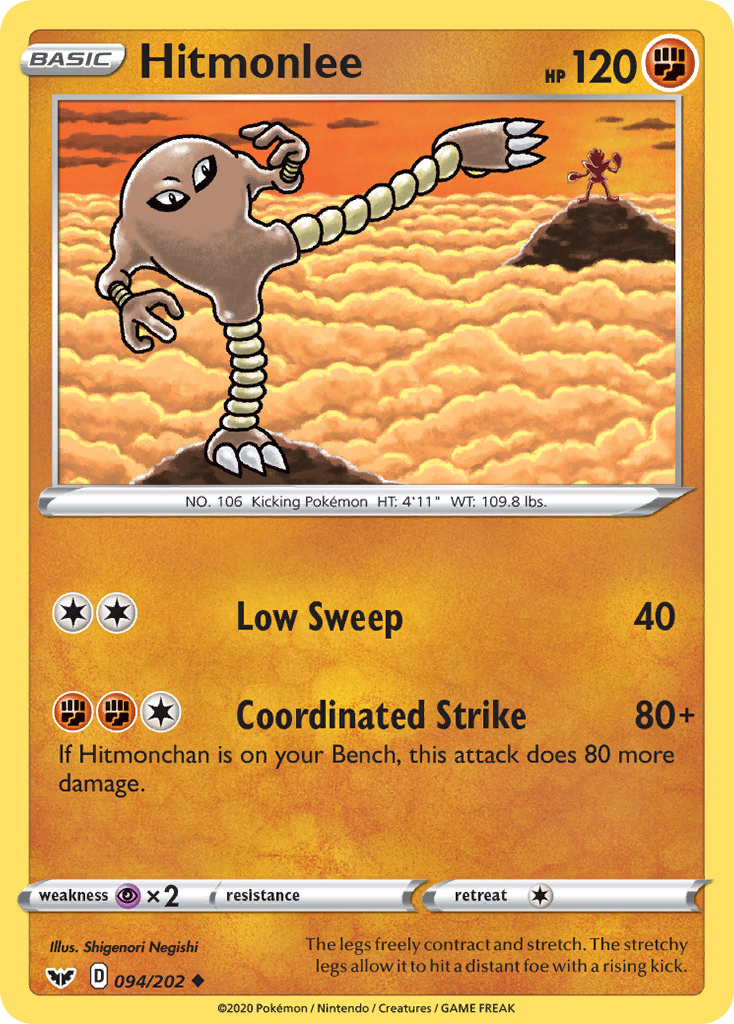 Hitmonlee (094/202) [Sword & Shield: Base Set] | Good Games North