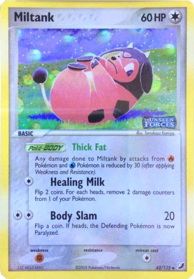 Miltank (42/115) (Stamped) [EX: Unseen Forces] | Good Games North