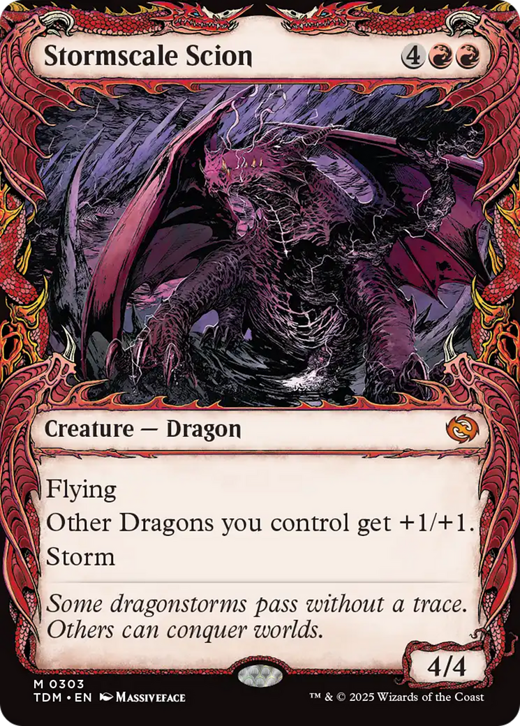 Stormscale Scion (Showcase) [Tarkir: Dragonstorm] | Good Games North