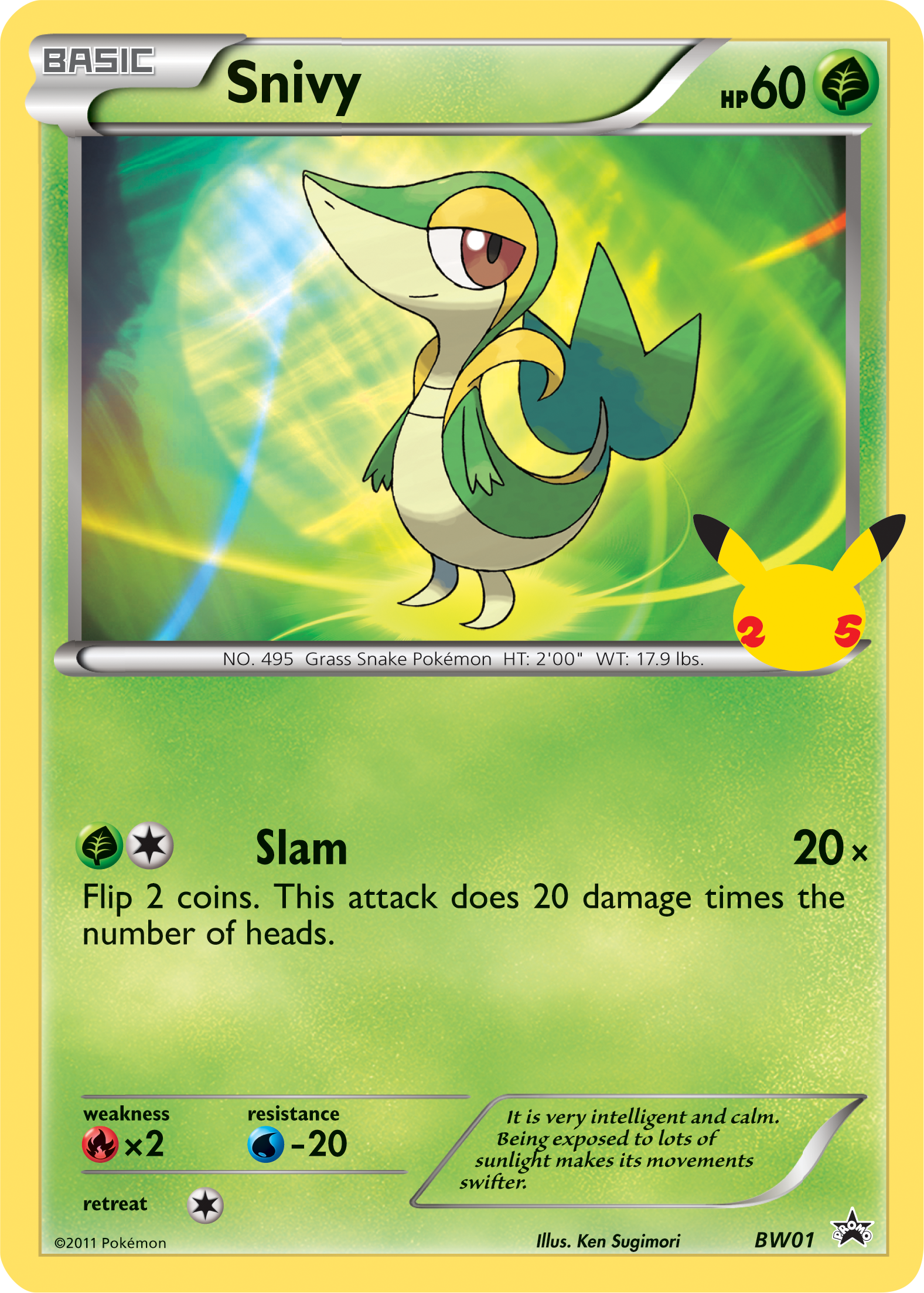 Snivy (BW01) (Jumbo Card) [First Partner Pack] | Good Games North