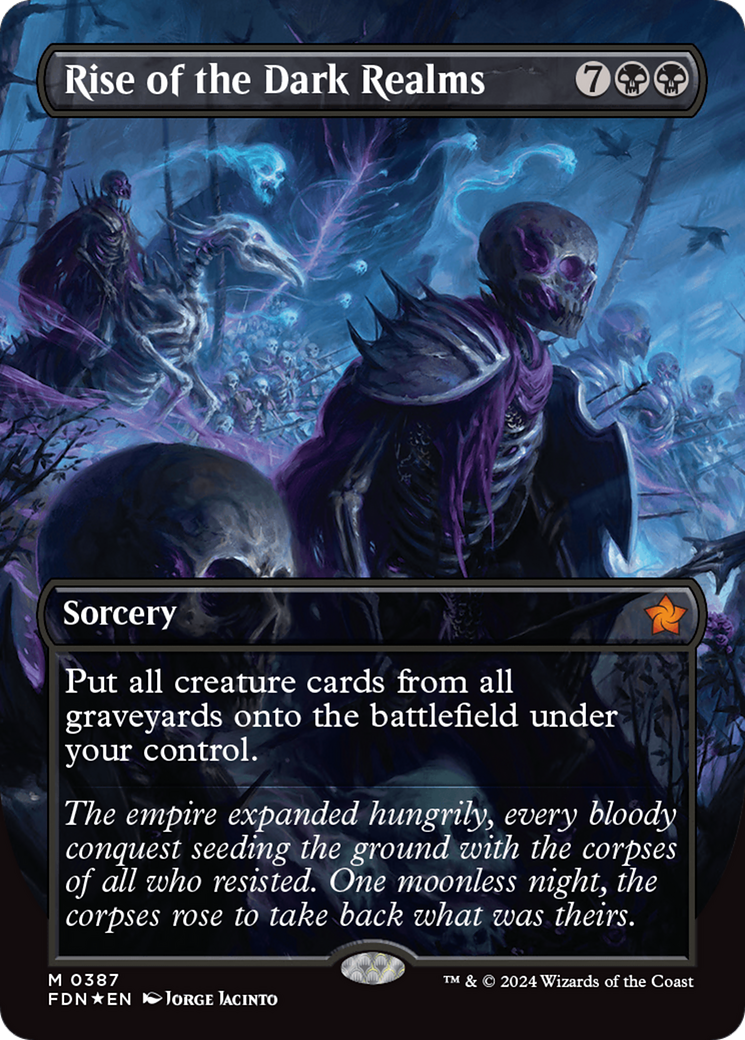 Rise of the Dark Realms (Borderless) (Mana Foil) [Foundations] | Good Games North