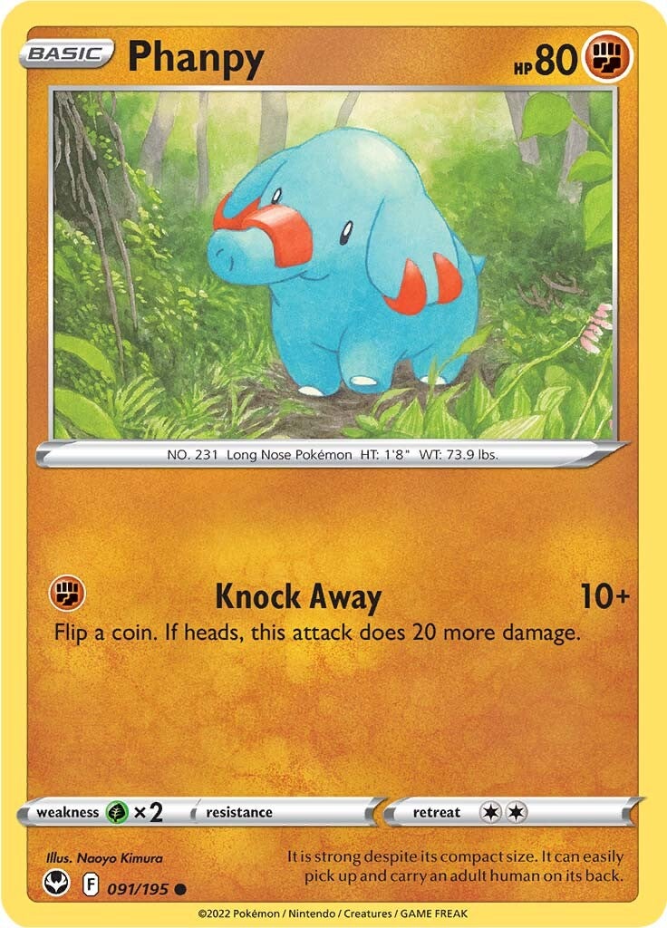 Phanpy (091/195) [Sword & Shield: Silver Tempest] | Good Games North