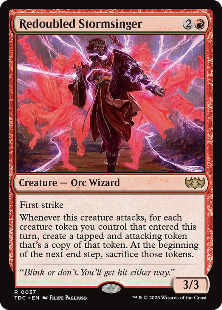 Redoubled Stormsinger [Tarkir: Dragonstorm Commander] | Good Games North