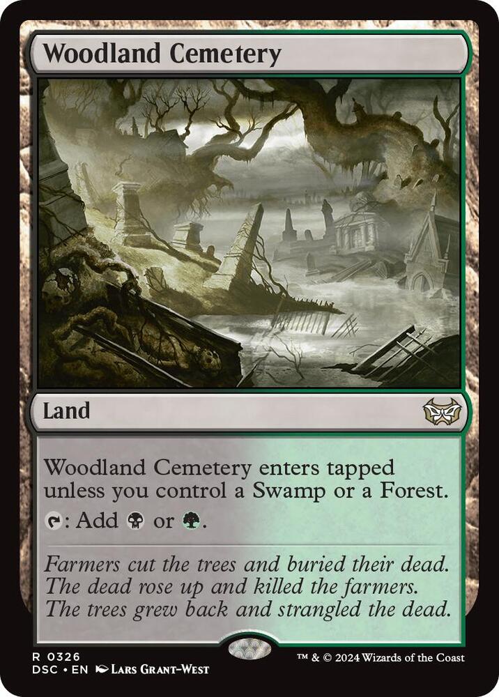 Woodland Cemetery 326 (Commander: Duskmourn: House of Horror)  | Good Games North