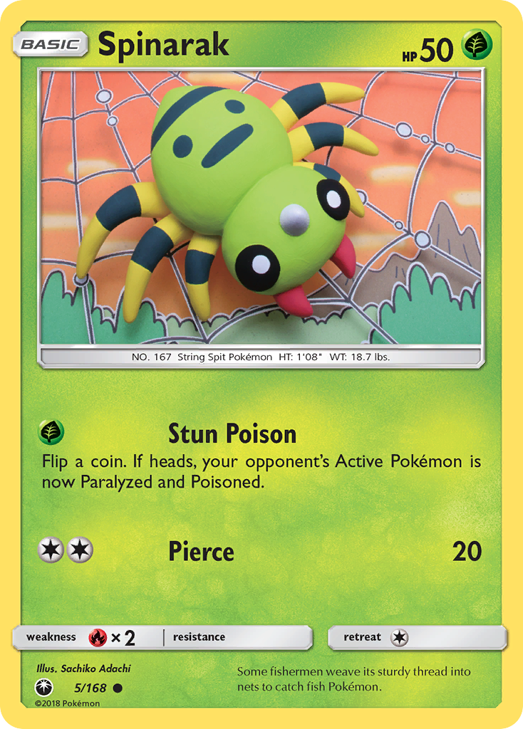 Spinarak (5/168) [Sun & Moon: Celestial Storm] | Good Games North