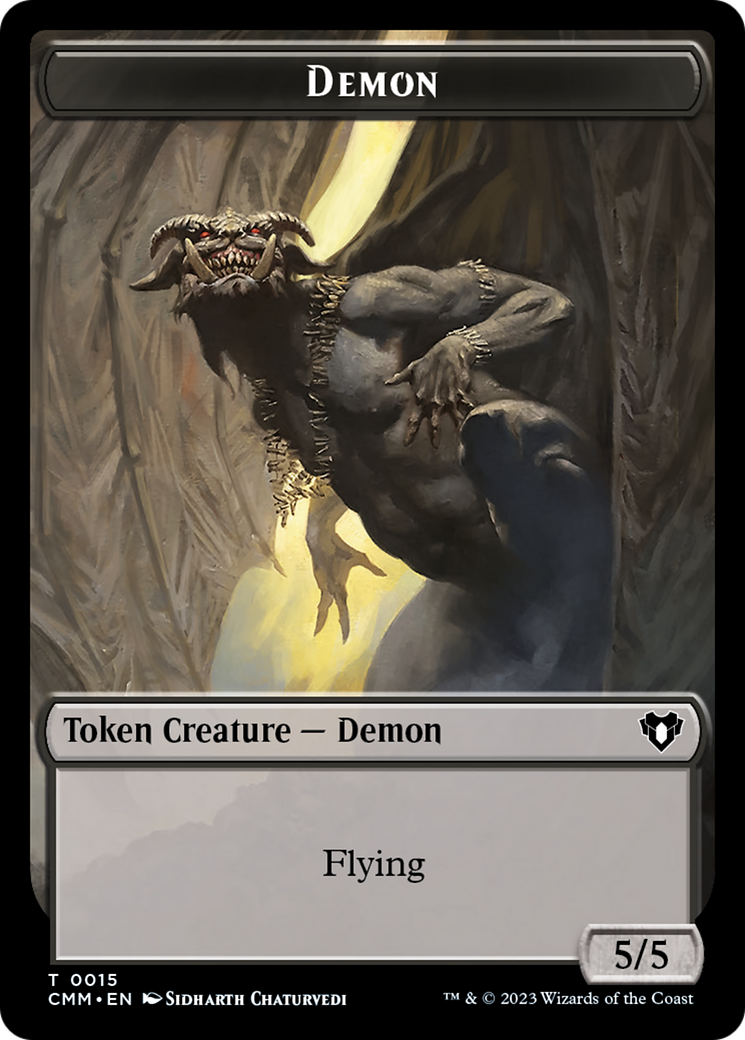 Demon Token [Commander Masters Tokens] | Good Games North