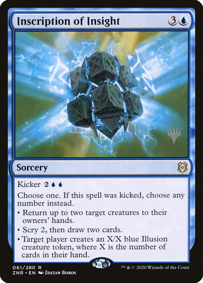 Inscription of Insight (Promo Pack) [Zendikar Rising Promos] | Good Games North