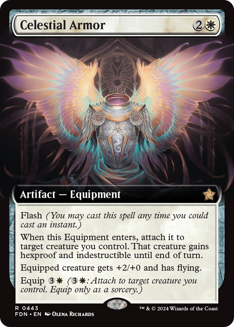 Celestial Armor (Extended Art) [Foundations] | Good Games North