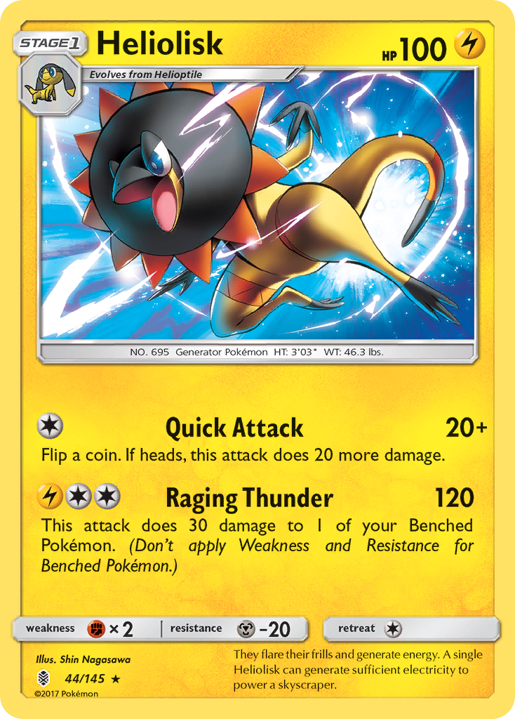 Heliolisk (44/145) [Sun & Moon: Guardians Rising] | Good Games North