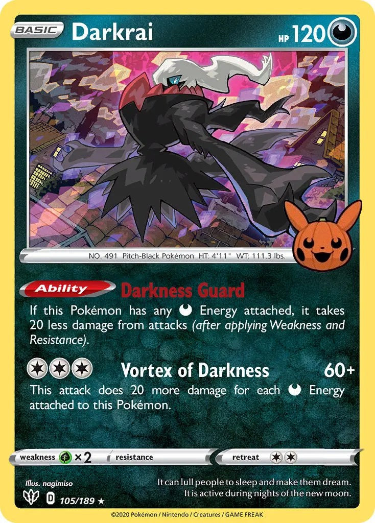 Darkrai (105/189) [Trick or Trade] | Good Games North