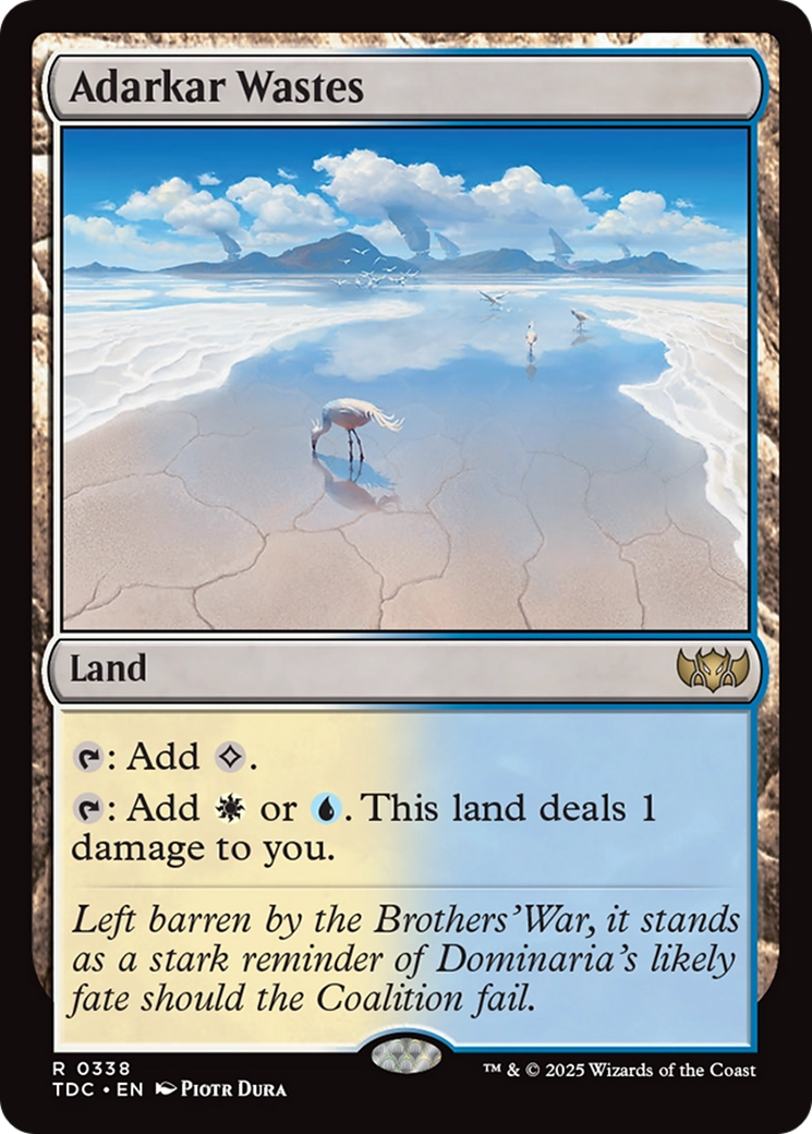 Adarkar Wastes [Tarkir: Dragonstorm Commander] | Good Games North